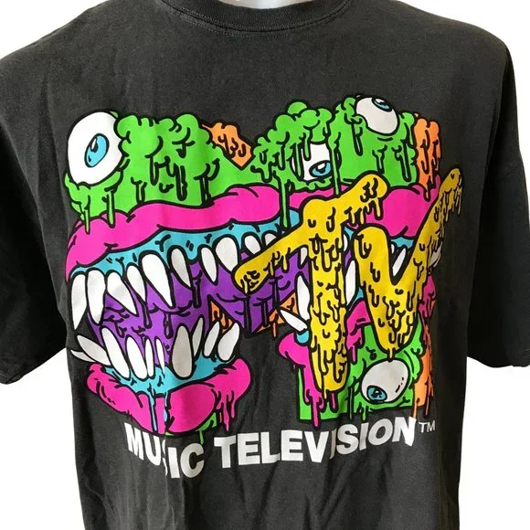 MTV Adult Unisex Music Television T Shirt - Picture 2 of 2